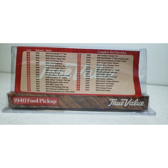 True Value 1940 Ford Pickup Truck Bank  Adult Collectible 2014 1:25 Scale NIP - Picture 5 of 7
